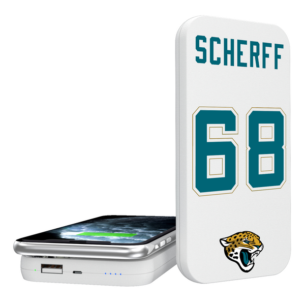Brandon Scherff Jacksonville Jaguars 68 Ready 5000mAh Portable Wireless Charger