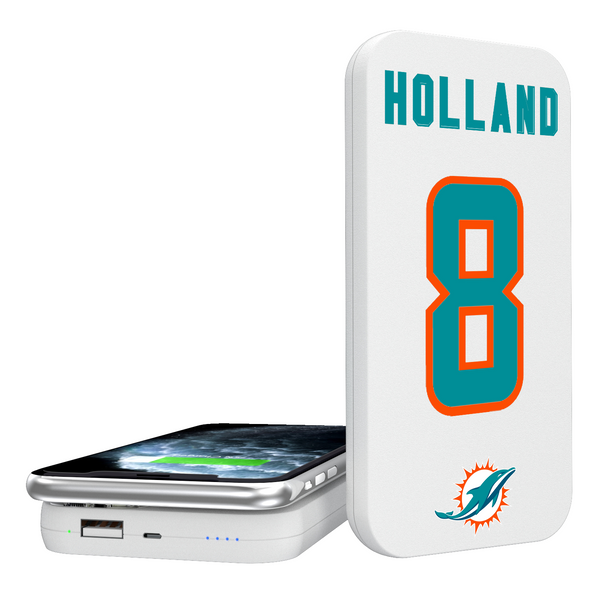 Jevon Holland Miami Dolphins 8 Ready 5000mAh Portable Wireless Charger