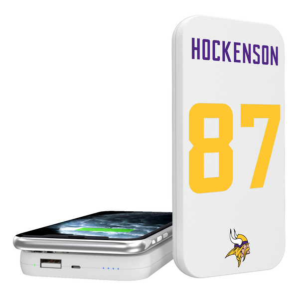 T.J. Hockenson Minnesota Vikings 87 Ready 5000mAh Portable Wireless Charger