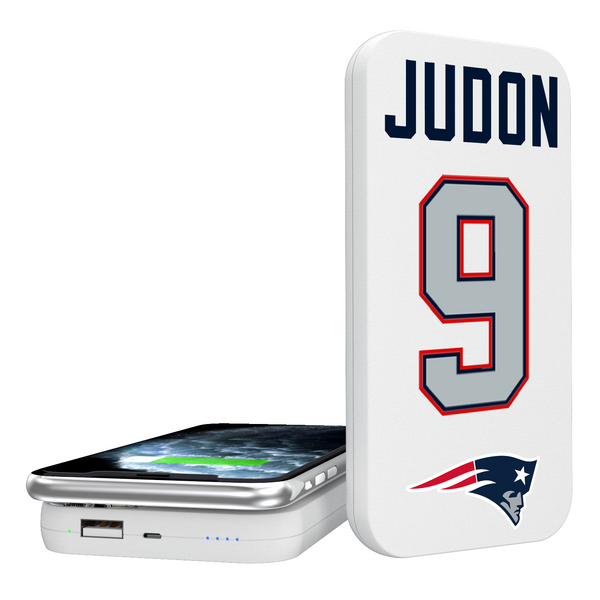 Matthew Judon New England Patriots 9 Ready 5000mAh Portable Wireless Charger