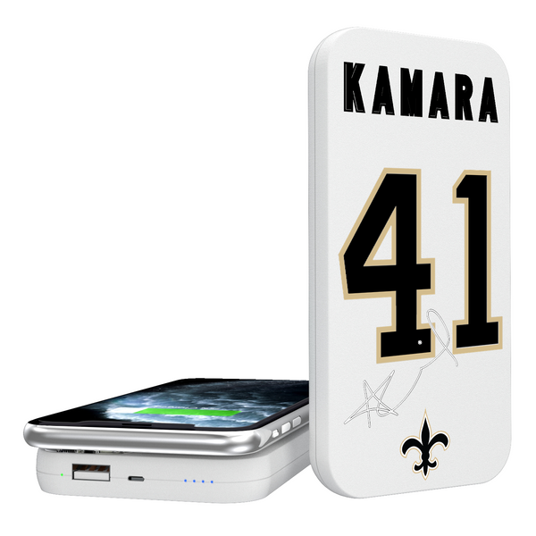 Alvin Kamara New Orleans Saints 41 Ready 5000mAh Portable Wireless Charger