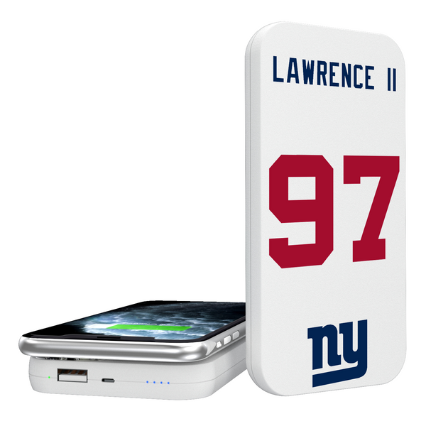 Dexter Lawrence II New York Giants 97 Ready 5000mAh Portable Wireless Charger