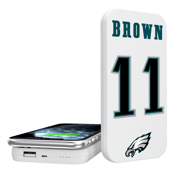 A.J. Brown Philadelphia Eagles 11 Ready 5000mAh Portable Wireless Charger