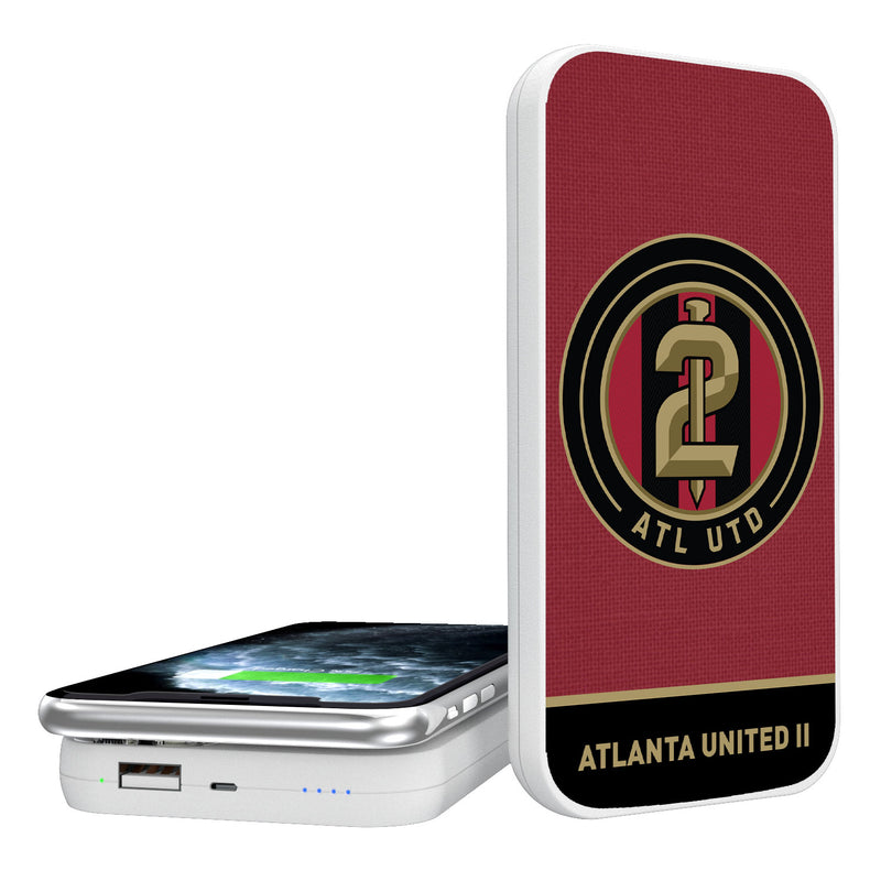 Atlanta United 2  Solid Wordmark 5000mAh Portable Wireless Charger