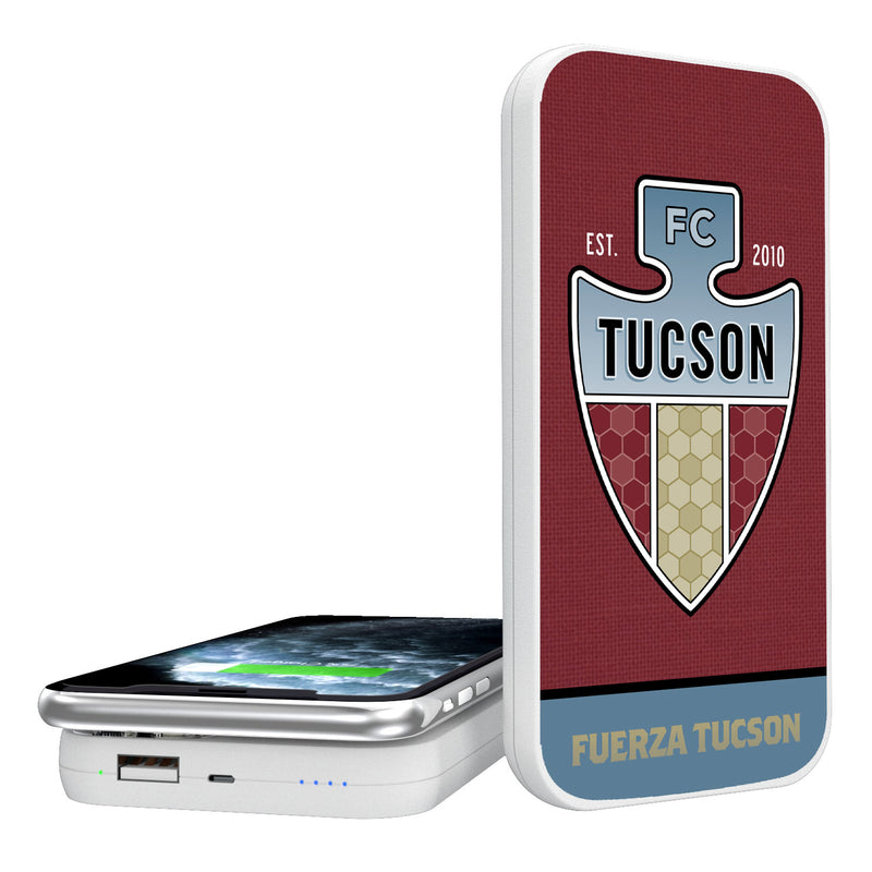 FC Tucson  Solid Wordmark 5000mAh Portable Wireless Charger