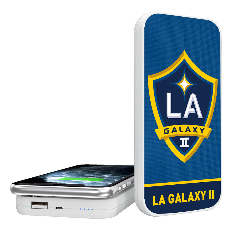 LA Galaxy II  Solid Wordmark 5000mAh Portable Wireless Charger