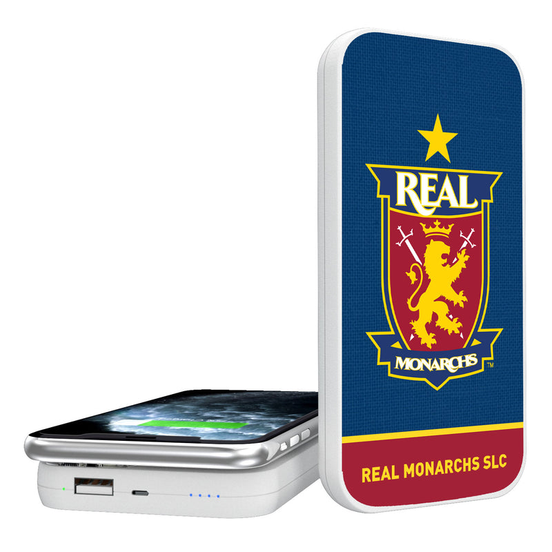 Real Monarchs SLC  Solid Wordmark 5000mAh Portable Wireless Charger