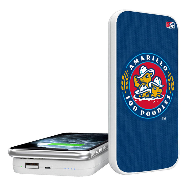 Amarillo Sod Poodles Solid 5000mAh Portable Wireless Charger
