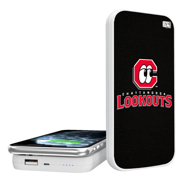 Chattanooga Lookouts Solid 5000mAh Portable Wireless Charger