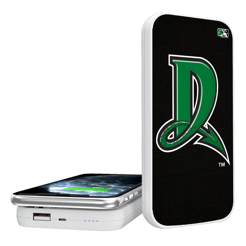 Dayton Dragons Solid 5000mAh Portable Wireless Charger