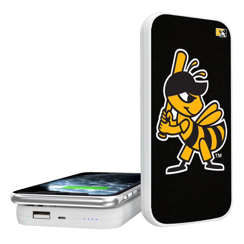 Salt Lake Bees Solid 5000mAh Portable Wireless Charger