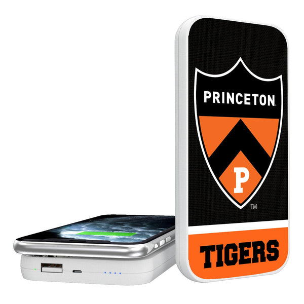 Princeton Tigers Endzone Solid 5000mAh Portable Wireless Charger