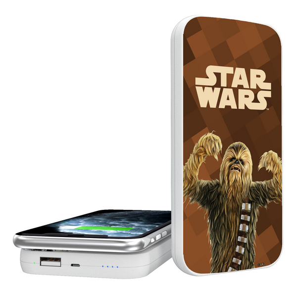 Star Wars Chewbacca Color Block 5000mAh Portable Wireless Charger