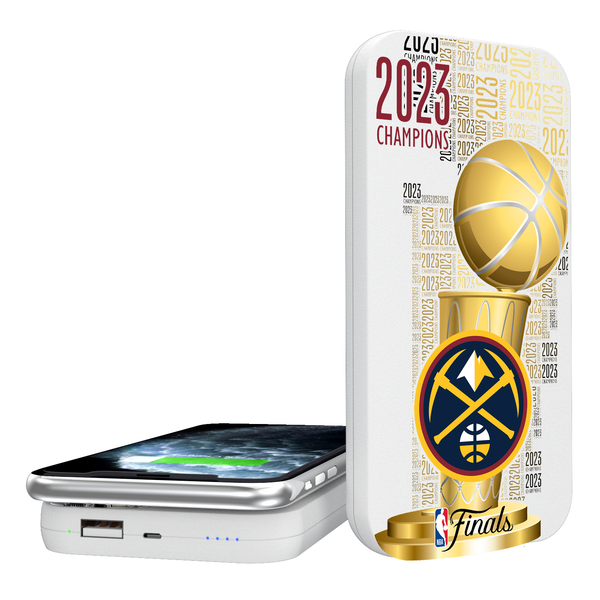 Denver Nuggets Trophy 5000mAh Portable Wireless Charger