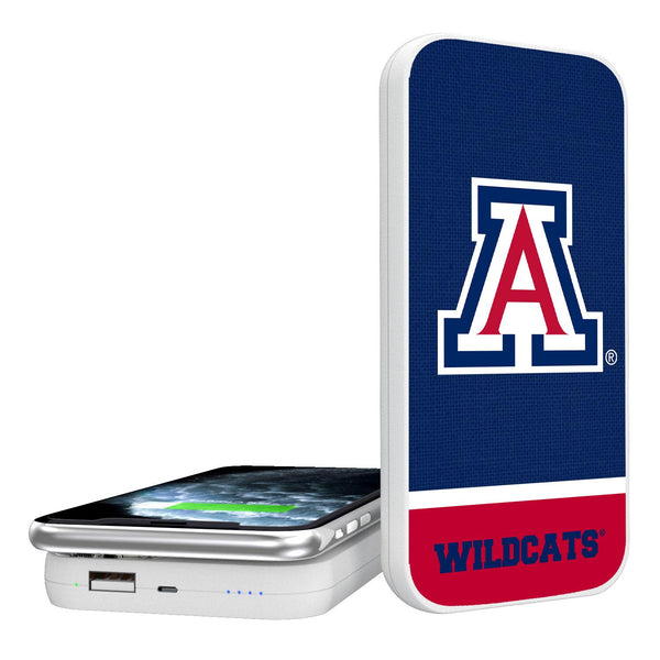 Arizona Wildcats Endzone Solid 5000mAh Portable Wireless Charger