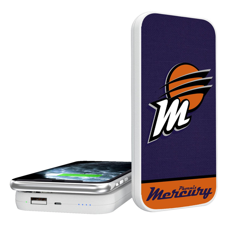 Phoenix Mercury Solid Wordmark 5000mAh Portable Wireless Charger