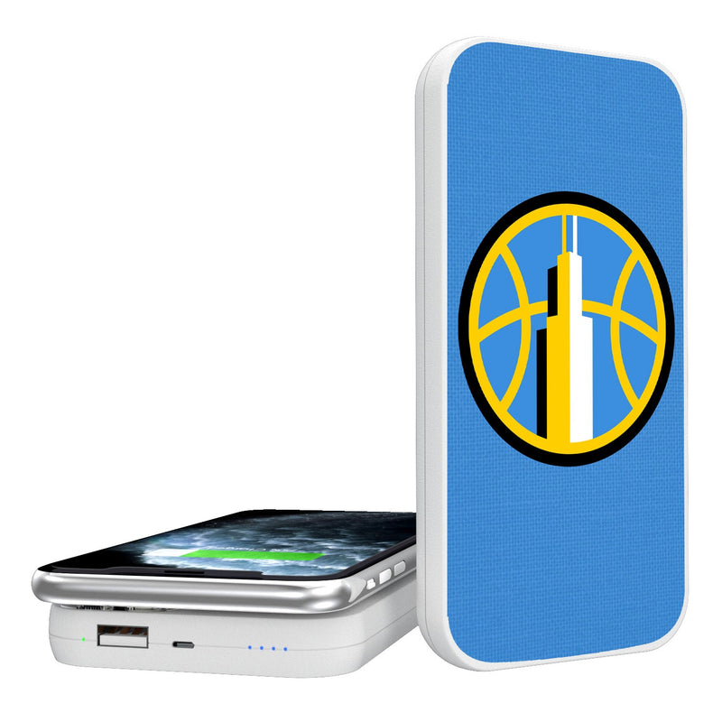Chicago Sky Solid 5000mAh Portable Wireless Charger