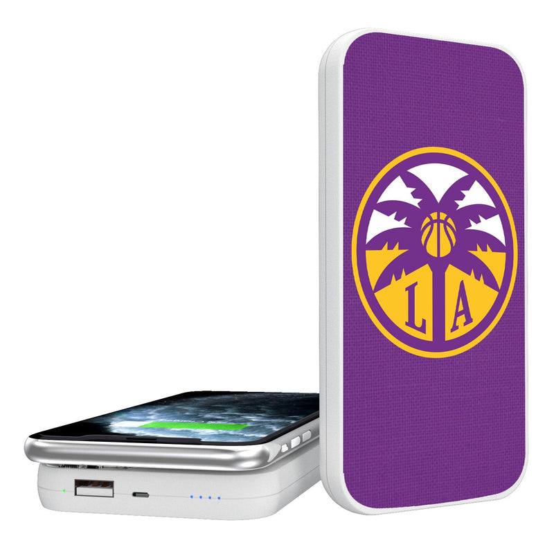Los Angeles Sparks Solid 5000mAh Portable Wireless Charger