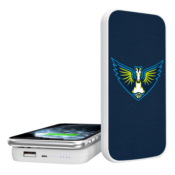 Dallas Wings Solid 5000mAh Portable Wireless Charger