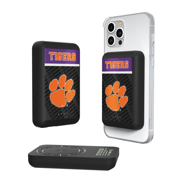 Clemson Tigers Endzone Plus Wireless Mag Power Bank