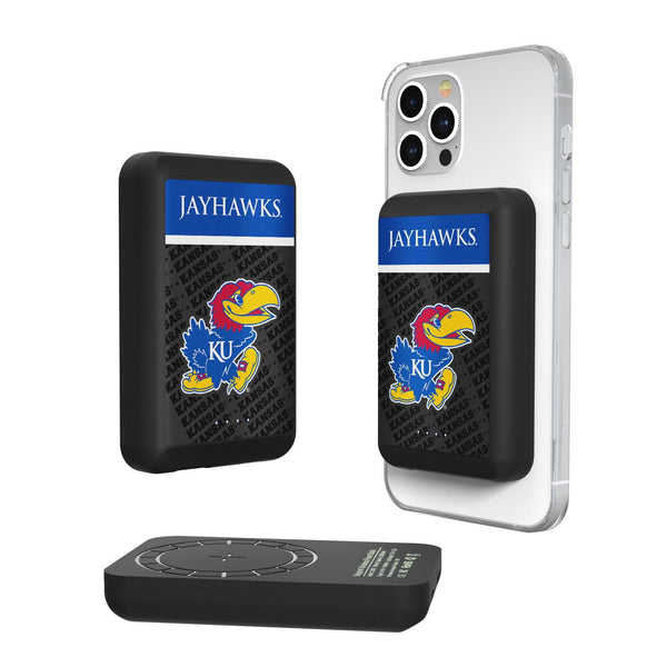 Kansas Jayhawks Endzone Plus Wireless Mag Power Bank