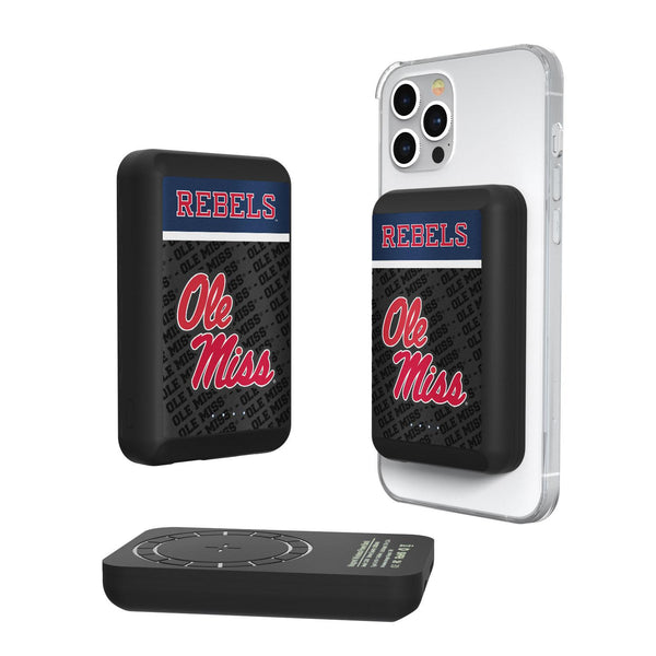 Mississippi Ole Miss Rebels Endzone Plus Wireless Mag Power Bank