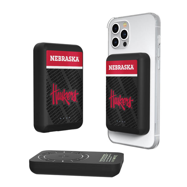 Nebraska Huskers Endzone Plus Wireless Mag Power Bank