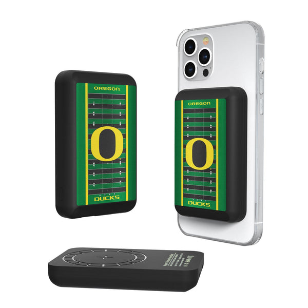 Oregon Ducks Field Wireless Mag Power Bank