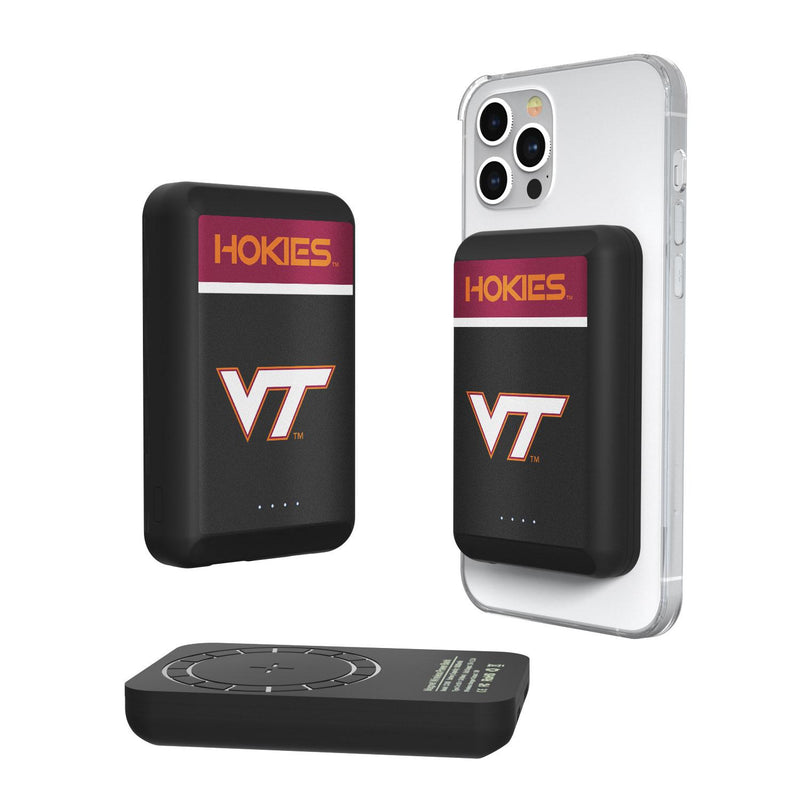 Virginia Tech Hokies Endzone Plus Wireless Mag Power Bank