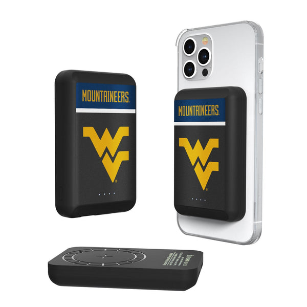 West Virginia Mountaineers Endzone Plus Wireless Mag Power Bank