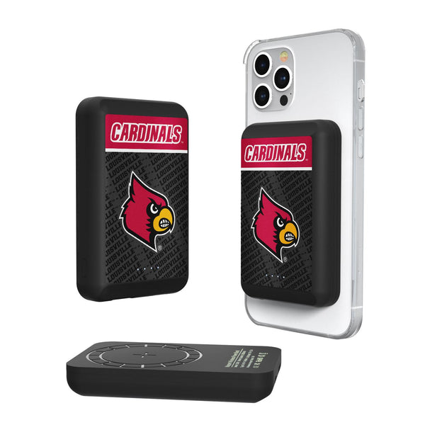 Louisville Cardinals Endzone Plus Wireless Mag Power Bank