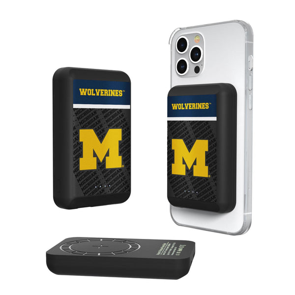 Michigan Wolverines Endzone Plus Wireless Mag Power Bank