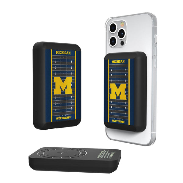 Michigan Wolverines Field Wireless Mag Power Bank