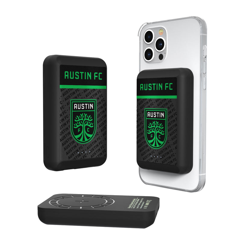 Austin FC  Endzone Plus 5000mAh Magnetic Wireless Charger