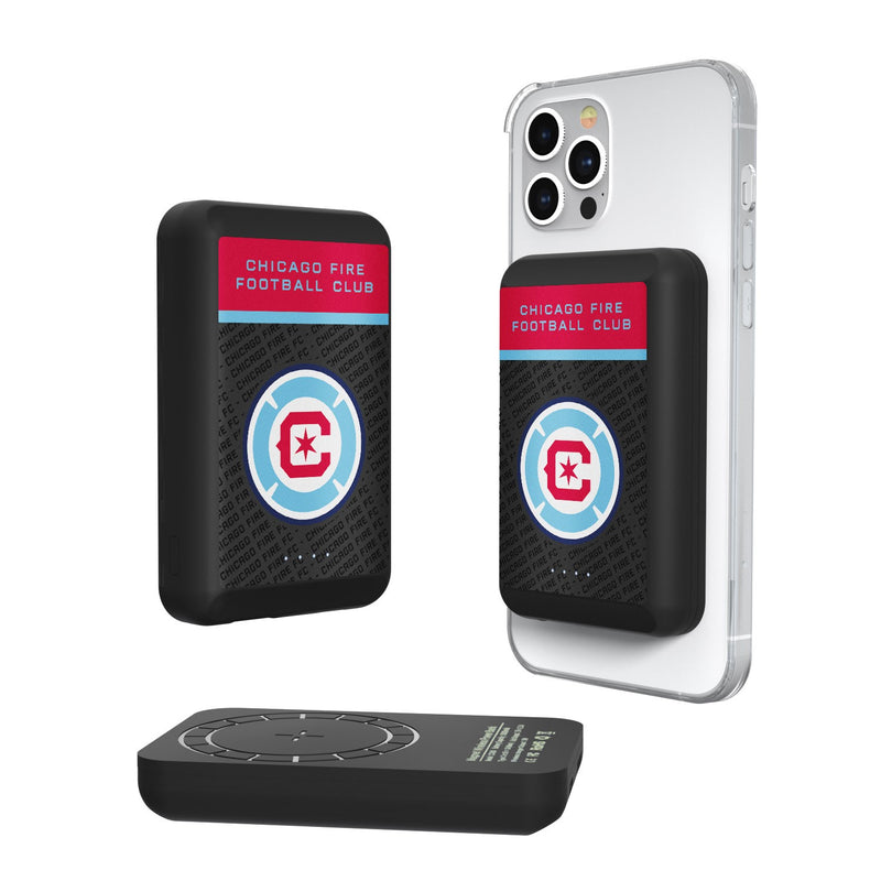 Chicago Fire  Endzone Plus Wireless Mag Power Bank
