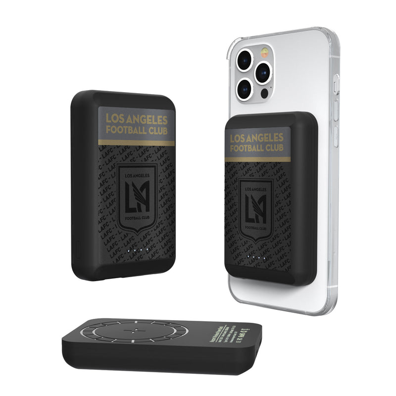 Los Angeles Football Club   Endzone Plus 5000mAh Magnetic Wireless Charger