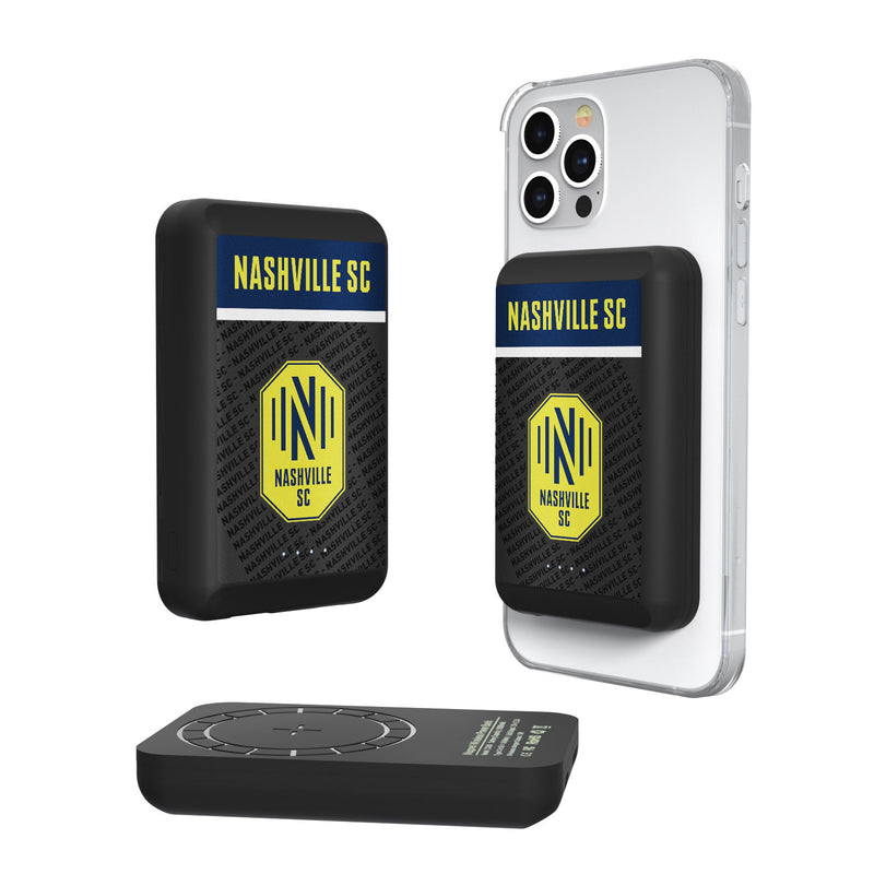 Nashville SC  Endzone Plus 5000mAh Magnetic Wireless Charger