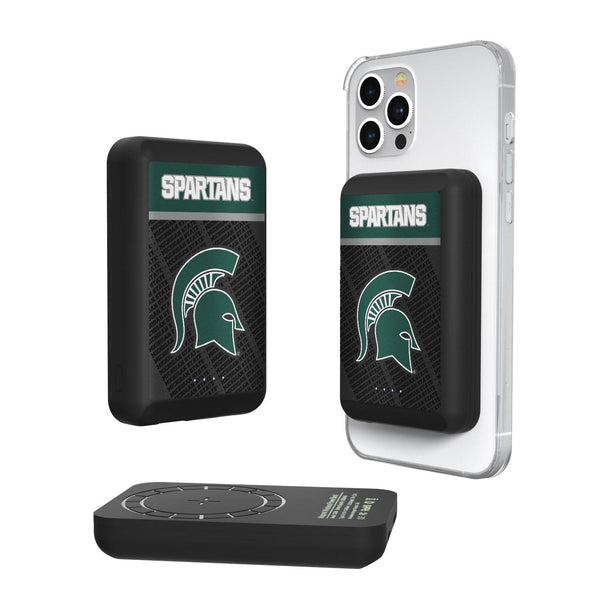 Michigan State Spartans Endzone Plus Wireless Mag Power Bank