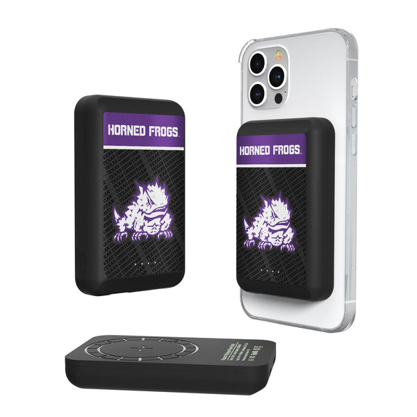 Texas Christian Horned Frogs Endzone Plus Wireless Mag Power Bank