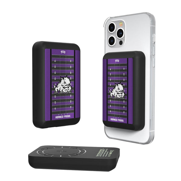 Texas Christian Horned Frogs Field Wireless Mag Power Bank