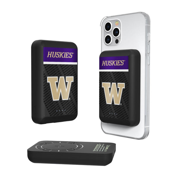 Washington Huskies Endzone Plus Wireless Mag Power Bank
