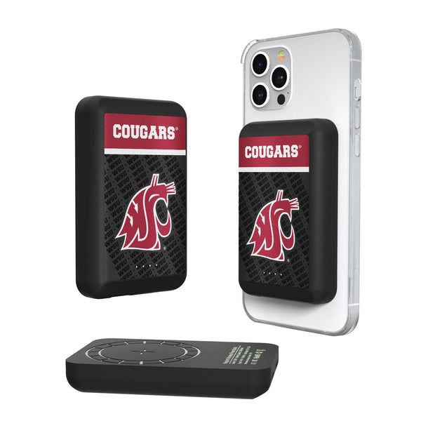 Washington State Cougars Endzone Plus Wireless Mag Power Bank