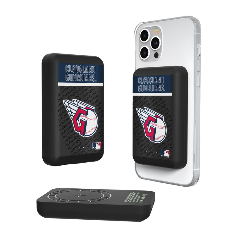 Cleveland Guardians Endzone Plus Wireless Mag Power Bank
