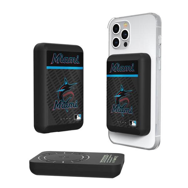 Miami Marlins Endzone Plus 5000mAh Magnetic Wireless Charger