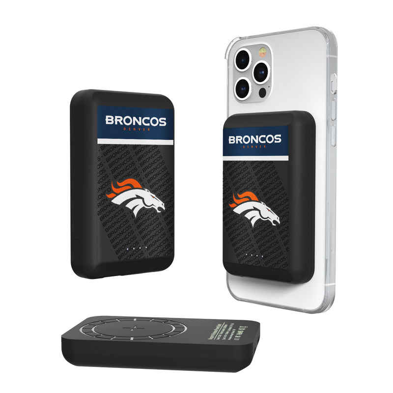 Denver Broncos Endzone Plus 5000mAh Magnetic Wireless Charger