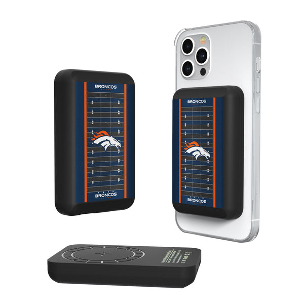 Denver Broncos Football Field 5000mAh Magnetic Wireless Charger
