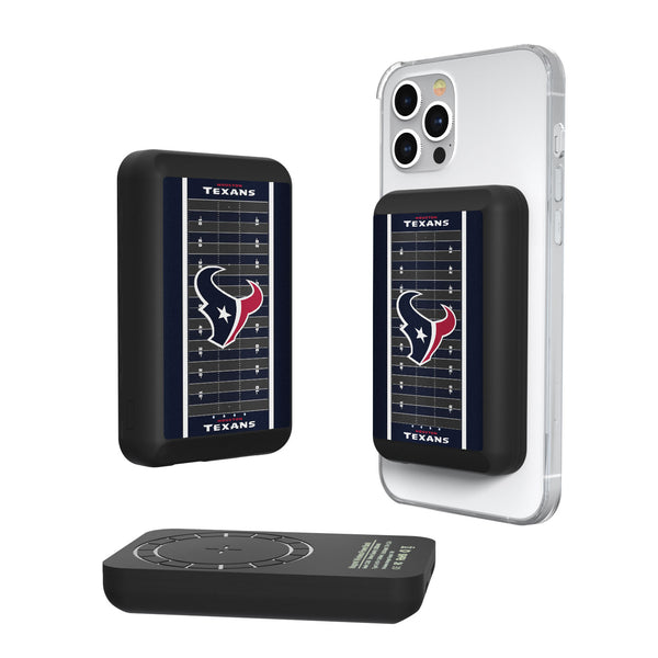 Houston Texans Football Field 5000mAh Magnetic Wireless Charger