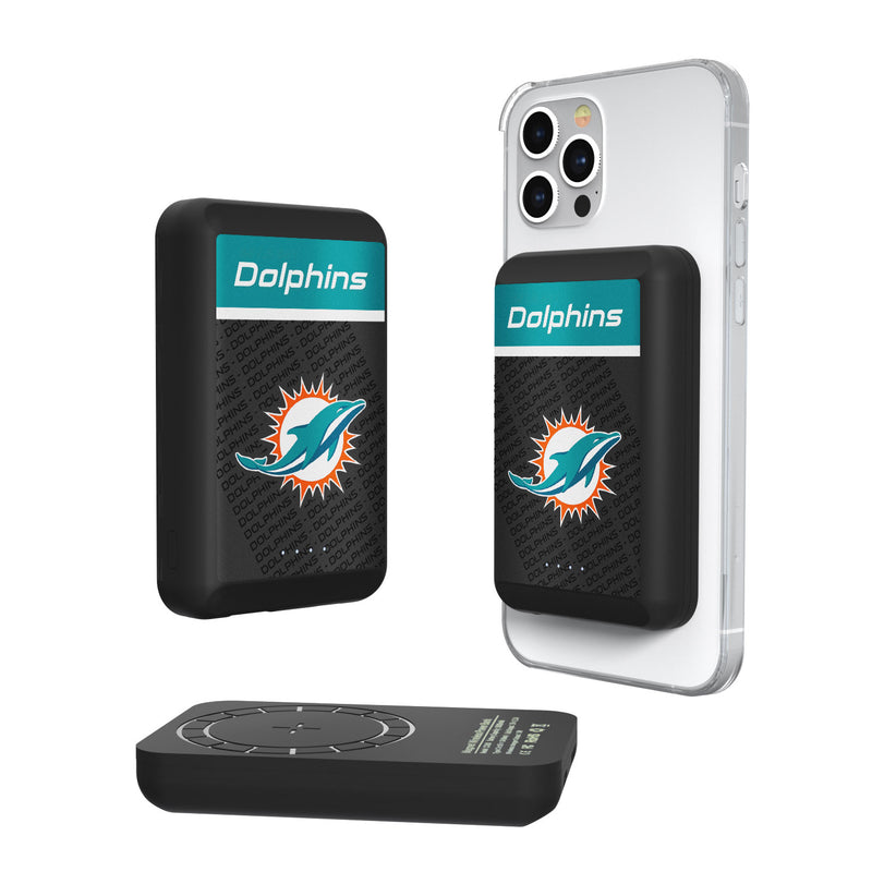 Miami Dolphins Endzone Plus 5000mAh Magnetic Wireless Charger