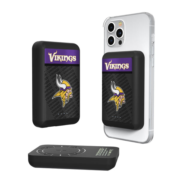 Minnesota Vikings Endzone Plus 5000mAh Magnetic Wireless Charger
