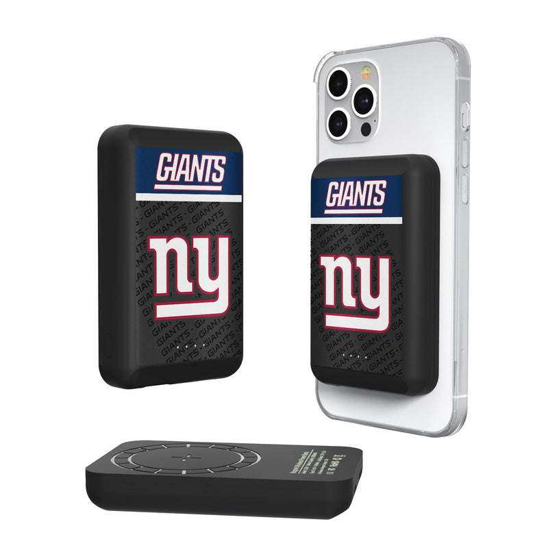 New York Giants Endzone Plus 5000mAh Magnetic Wireless Charger